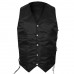 ARD Champs™ Premium Quality Mens Braided Side Lace Motorcycle Black Leather Vest S-6XL